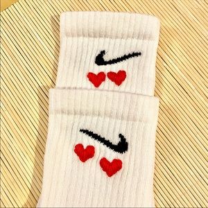 Heart Nike Socks